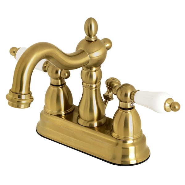 KB1607PL Heritage 4" Centerset Bathroom Faucet, Brushed Brass